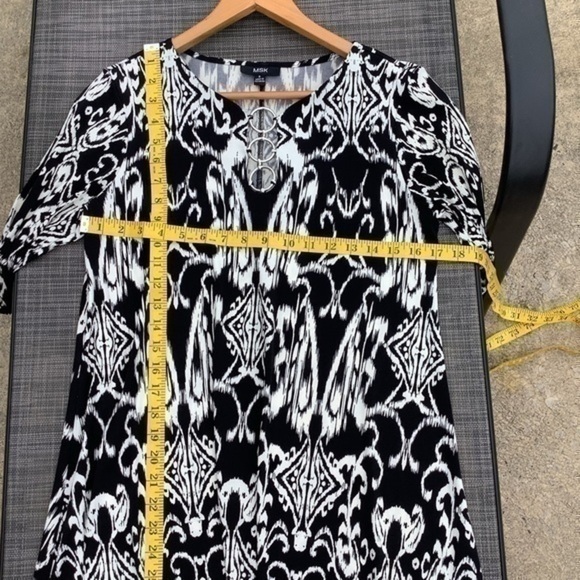 MSK pullover dress black & white - Picture 5 of 7